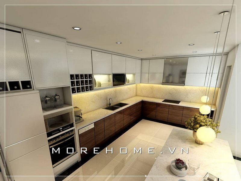 Cập nhật các mẫu bố trí nội thất phòng bếp ấn tượng